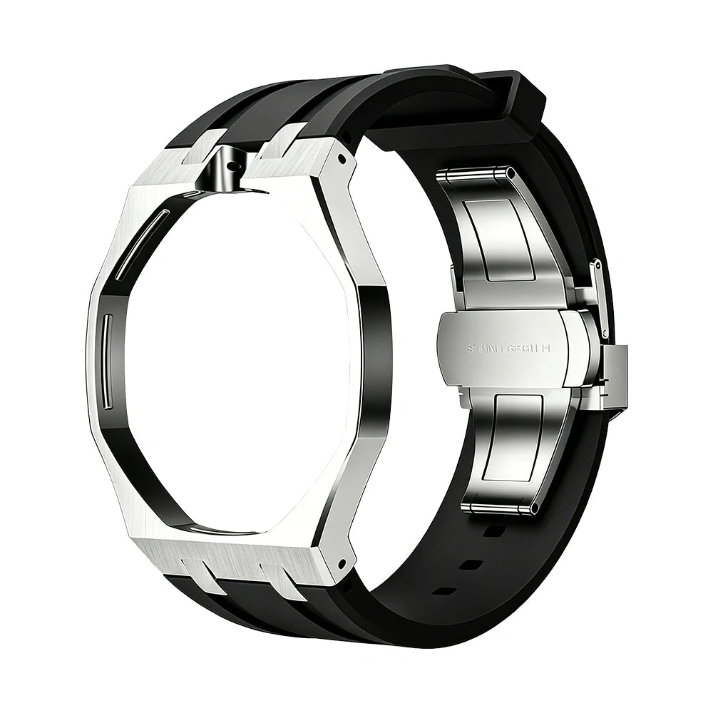 Royal Pop Metal and Silicone Black Strap