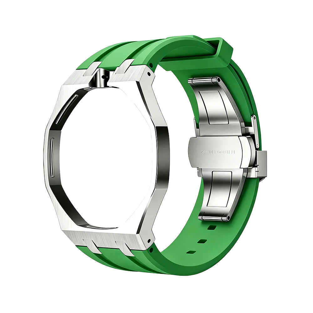 Royal Pop Metal and Silicone Green Strap