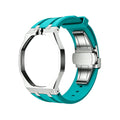 Royal Pop Metal and Silicone Light Blue Strap