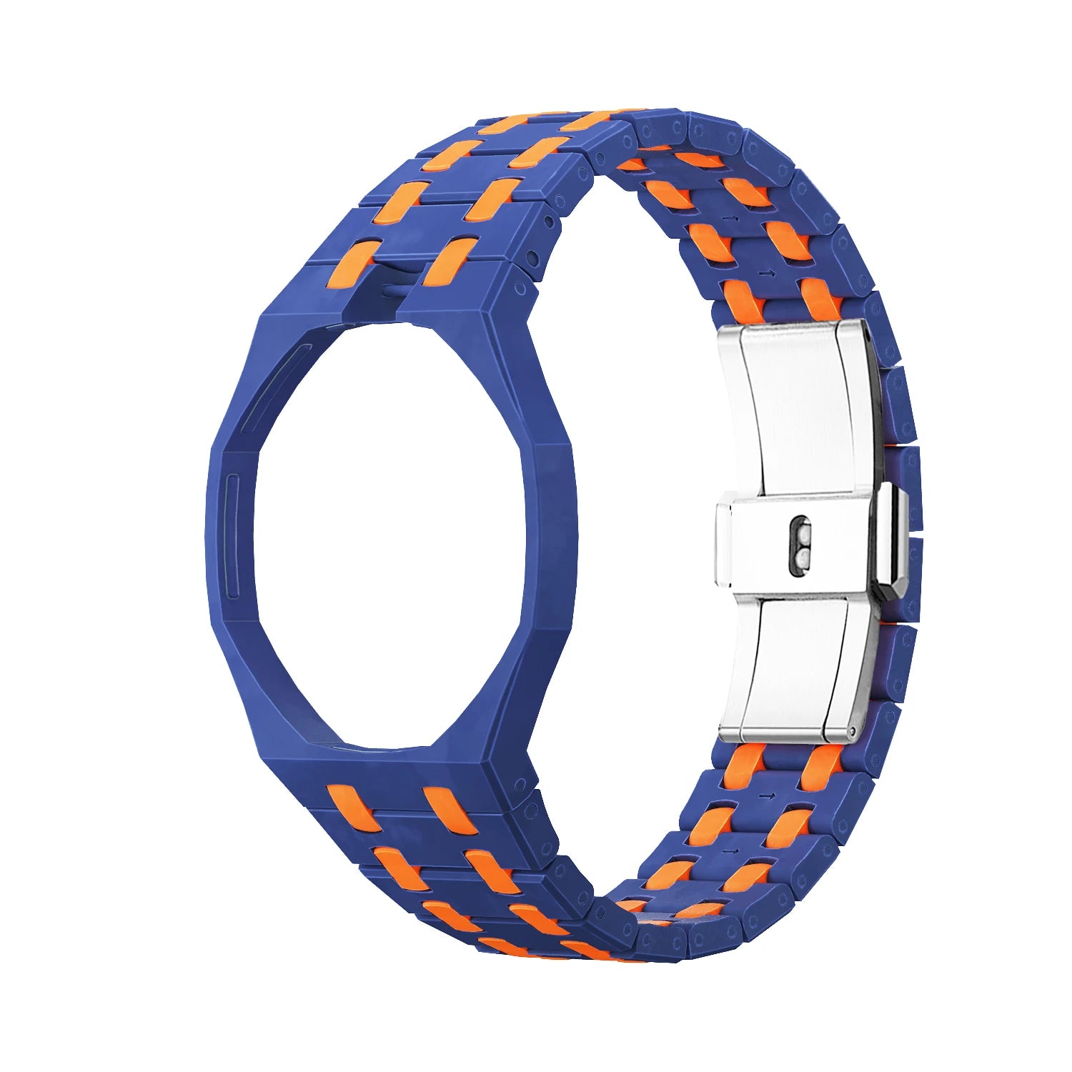 Royal Pop Blue And Orange Ceramic Bracelet