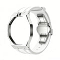 Royal Pop Metal and Silicone White Strap