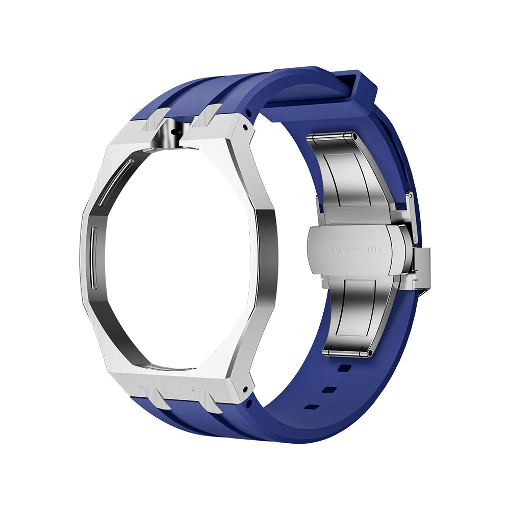 Royal Pop Metal and Silicone Blue Strap